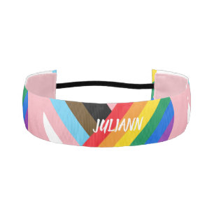Cinta Para La Cabeza Hecho Con Orgullo Corazón Arcoíris Personalizado M