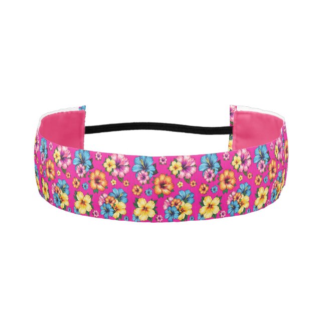 Cinta Para La Cabeza Hibiscus Floral Tie Headband (Anverso)