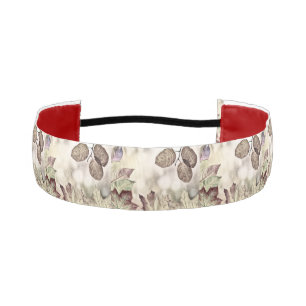 Cinta Para La Cabeza Hojas de otoño coloridas con acuarela de color