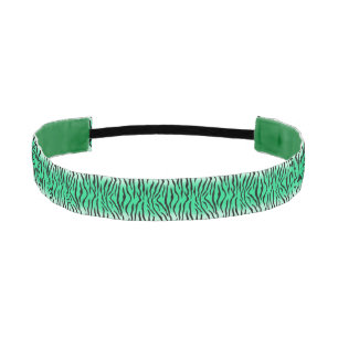Cinta Para La Cabeza Huella de tigre verde