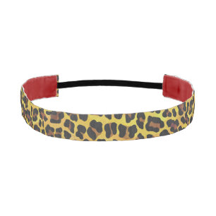 Cinta Para La Cabeza Impresión de leopardo marrón y amarillo