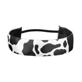 Cinta Para La Cabeza Impresión de vaca en blanco y negro