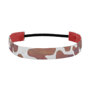 Cinta Para La Cabeza Impresión de vaca marrón y blanco