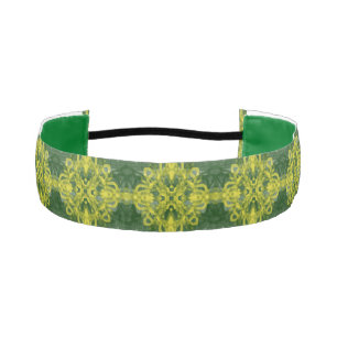 Cinta Para La Cabeza Kaladescope - Diseño verde amarillo