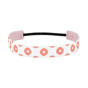 Cinta Para La Cabeza "Kanoko" Fawn Spot Pattern Salmon Pink