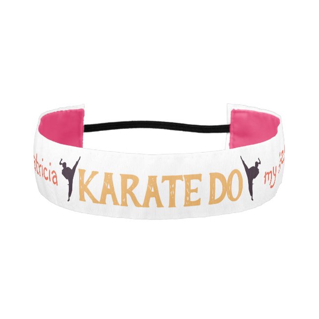 Cinta Para La Cabeza Karate Girl Dojo Life Personalized Gift (Anverso)
