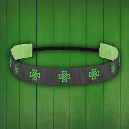 Cinta Para La Cabeza Knot celta verde irlandesa