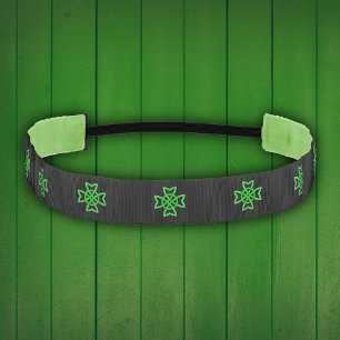 Cinta Para La Cabeza Knot celta verde irlandesa