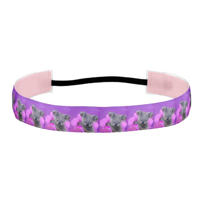 Cinta Para La Cabeza Koala y orquídeas (Anverso)