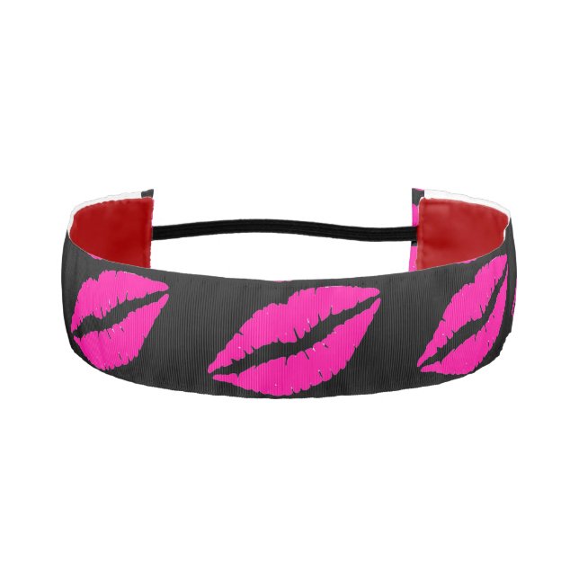 Cinta Para La Cabeza Lápiz labial rosado coqueto (Anverso)