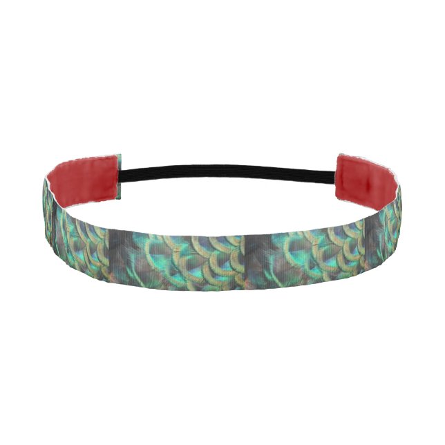 Cinta Para La Cabeza Las plumas de pavo real indonesias son la cabeza d (Anverso)