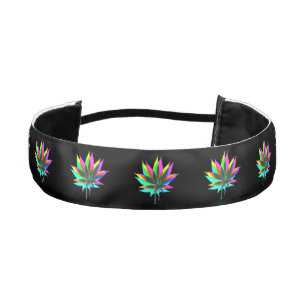 Cinta Para La Cabeza Leafs de plantas silvestres - color neón + tus ide