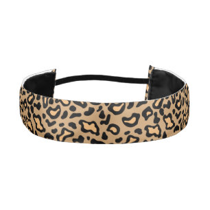Cinta Para La Cabeza Leopard Satin No Slip Headband