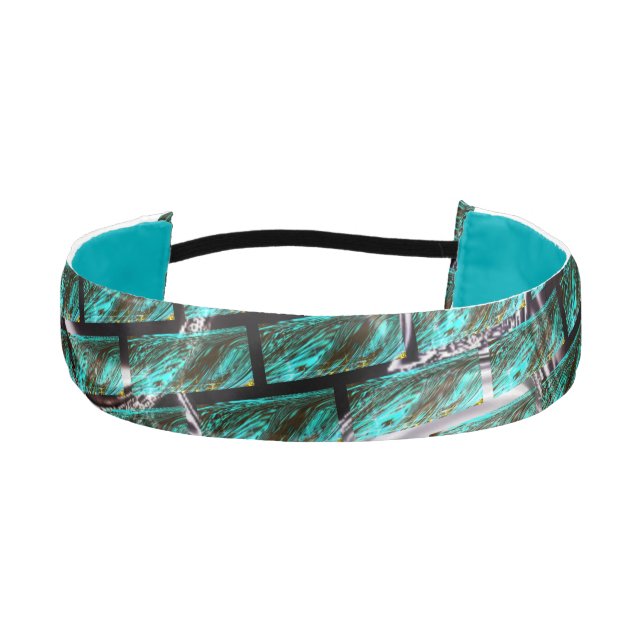 Cinta Para La Cabeza Light blue, bubbles upon grid or brick effect? (Anverso)