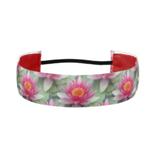 Cinta Para La Cabeza Lirio de agua de Lotus rosa