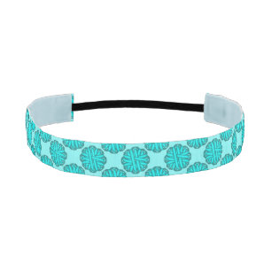Cinta Para La Cabeza Lt Blue/Verde azulado Flower Ribbon por Kenneth Yo
