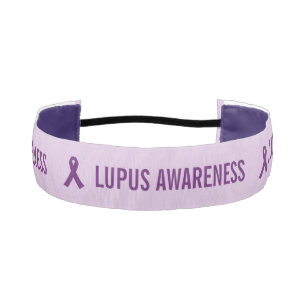 Cinta Para La Cabeza Lupus Awareness Ribbon Purple