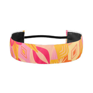 Cinta Para La Cabeza Mandalas superpuestas naranja rosa amarillo