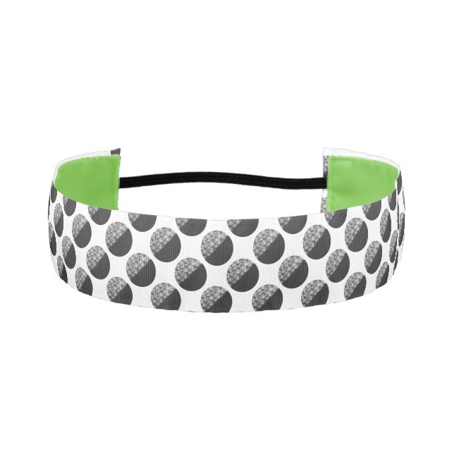 Cinta Para La Cabeza Many Moons Black & White Pattern (Anverso)