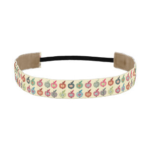 Cinta Para La Cabeza Manzanas lindas en estilo retro