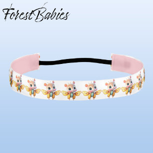 Cinta Para La Cabeza Mariposa, Chica blanco y rosado Personalizado gráf