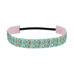 Cinta Para La Cabeza Mariposa Única Retro Brillante Y Alegre