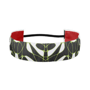 Cinta Para La Cabeza Mazipoodles Neuro Art - Blanco Negro Verde