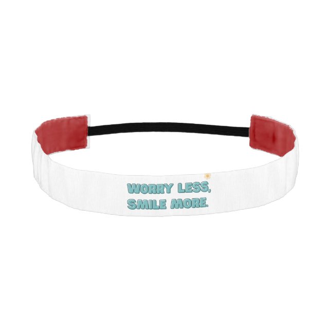 Cinta Para La Cabeza Menos preocupación, sonreír más (Anverso)