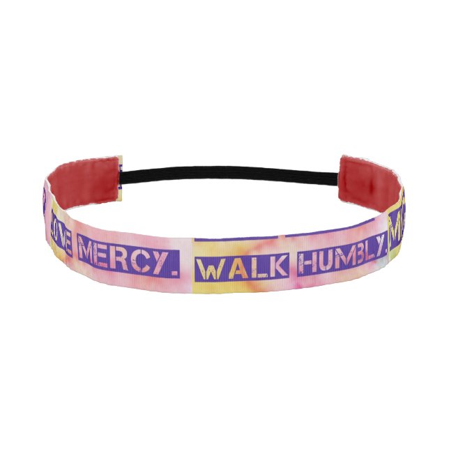 Cinta Para La Cabeza Micah 6:8 Cabeza (Anverso)