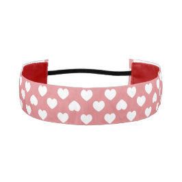 Cinta Para La Cabeza Minimalist Pink Hearts