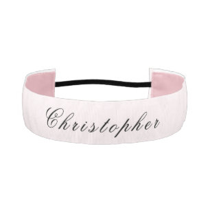 Cinta Para La Cabeza Minimalista moderno elegante rosa rubor personaliz