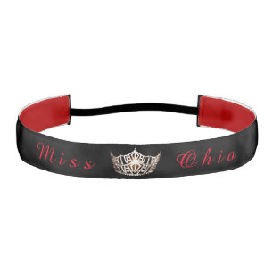 Cinta Para La Cabeza Miss América estilo Concurso Crown Satin Headband