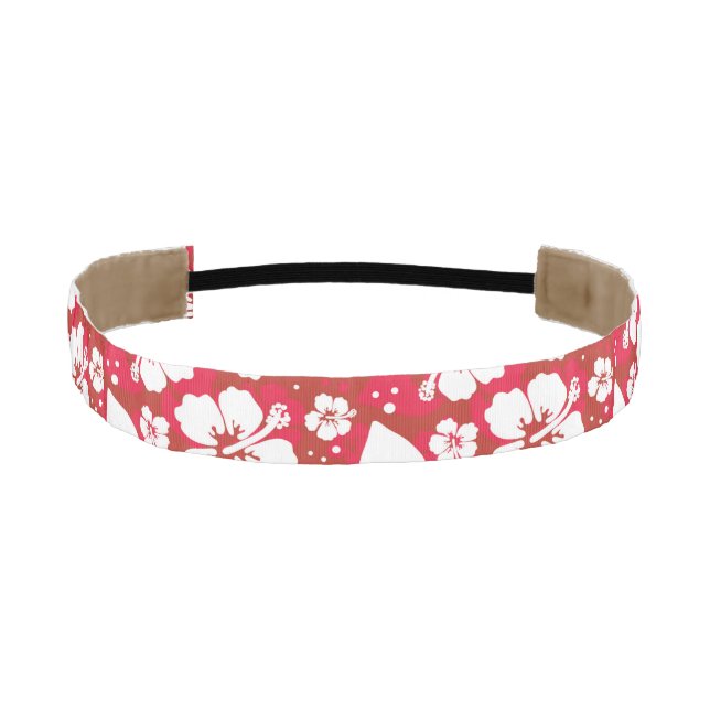 Cinta Para La Cabeza Modelo de flores del hibisco (Anverso)