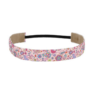 Cinta Para La Cabeza Modelo de la primavera con las flores coloridas