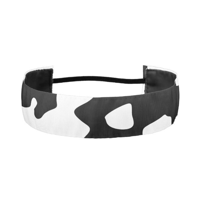Cinta Para La Cabeza Modelo de la vaca blanco y negro (Anverso)