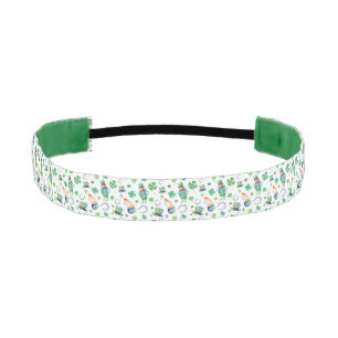 Cinta Para La Cabeza Modelo del día de St Patrick de la acuarela