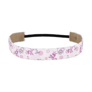 Cinta Para La Cabeza modelo que exhibe animales del bebé del vintage