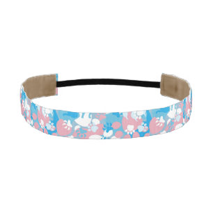 Cinta Para La Cabeza Modelo rosado y azul del perro del camuflaje