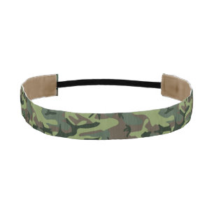 Cinta Para La Cabeza Modelo verde de Camo Brown del camuflaje
