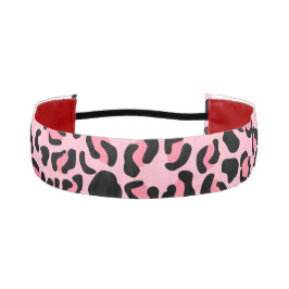 Cinta Para La Cabeza Modern Pink Leopard Pattern Animal