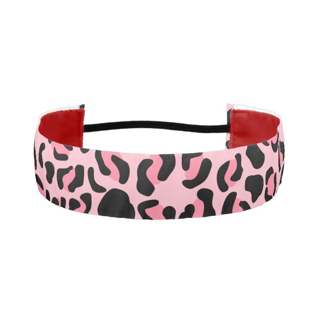 Cinta Para La Cabeza Modern Pink Leopard Pattern Animal (Anverso)