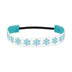 Cinta Para La Cabeza Moderno copo de nieve azul