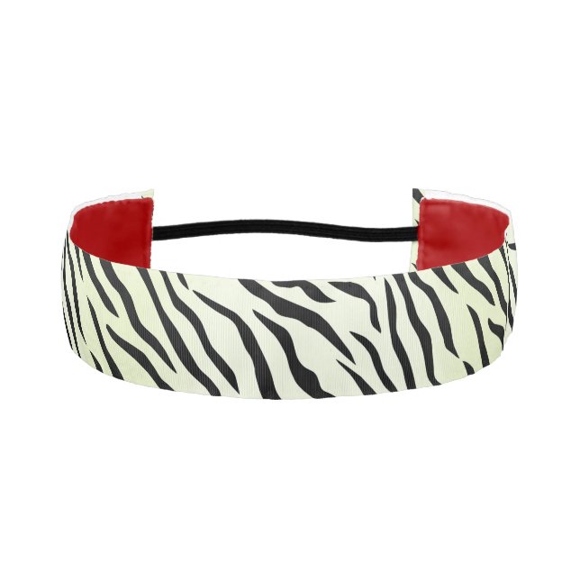 Cinta Para La Cabeza Moderno patrón de tigre blanco salvaje (Anverso)
