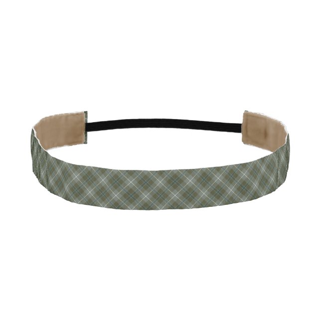 Cinta Para La Cabeza Moss Green Douglas Clan Weathered Scottish Plaid (Anverso)