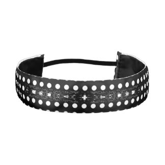 Cinta Para La Cabeza MVB Dot negro y blanco con diseño Tatto para la ca