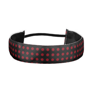 Cinta Para La Cabeza MVB Poke a Dot Black y Wine Red Headband