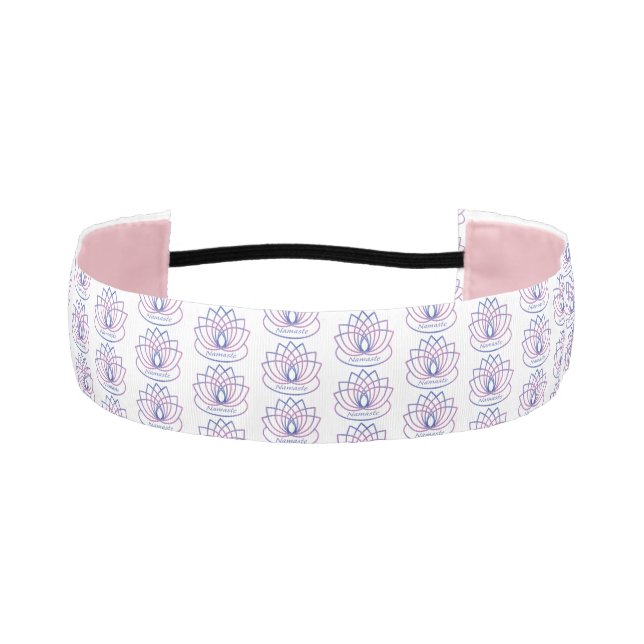 Cinta Para La Cabeza Namaste Purple and Pink Lotus Flower (Anverso)