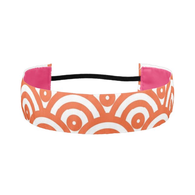 Cinta Para La Cabeza Naranja moda 60 (Anverso)