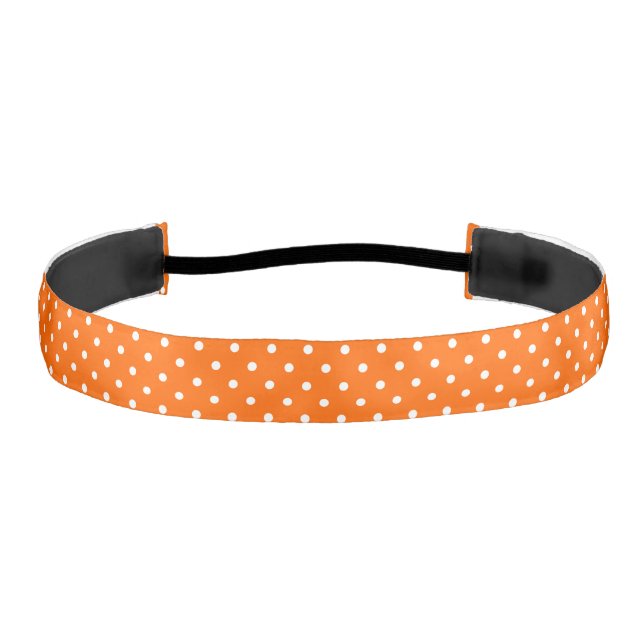 Cinta Para La Cabeza Naranja Polka Dots Headband (Anverso)