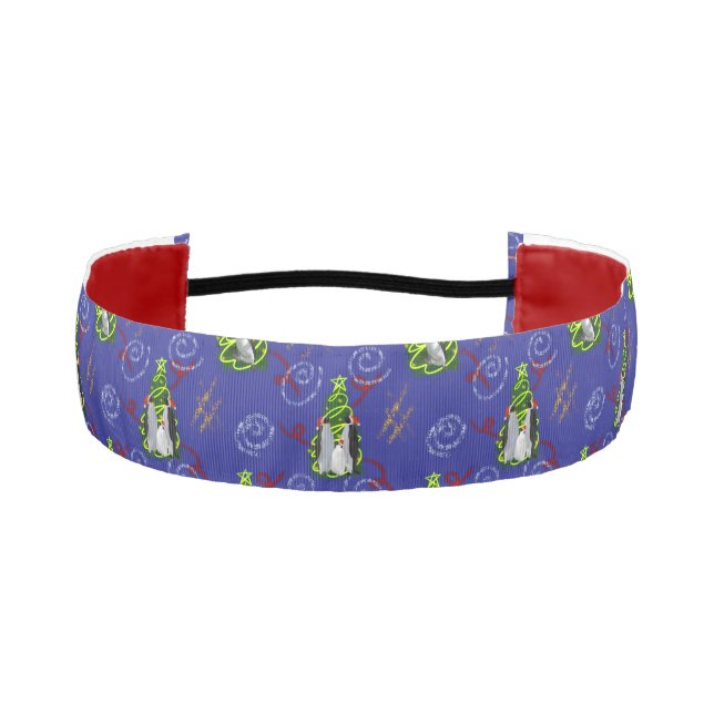 Cinta Para La Cabeza Navidad de pingüino (Anverso)